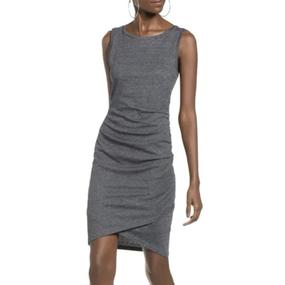 Leith Ruched Body-con Tank Dress - Picture 1 of 7